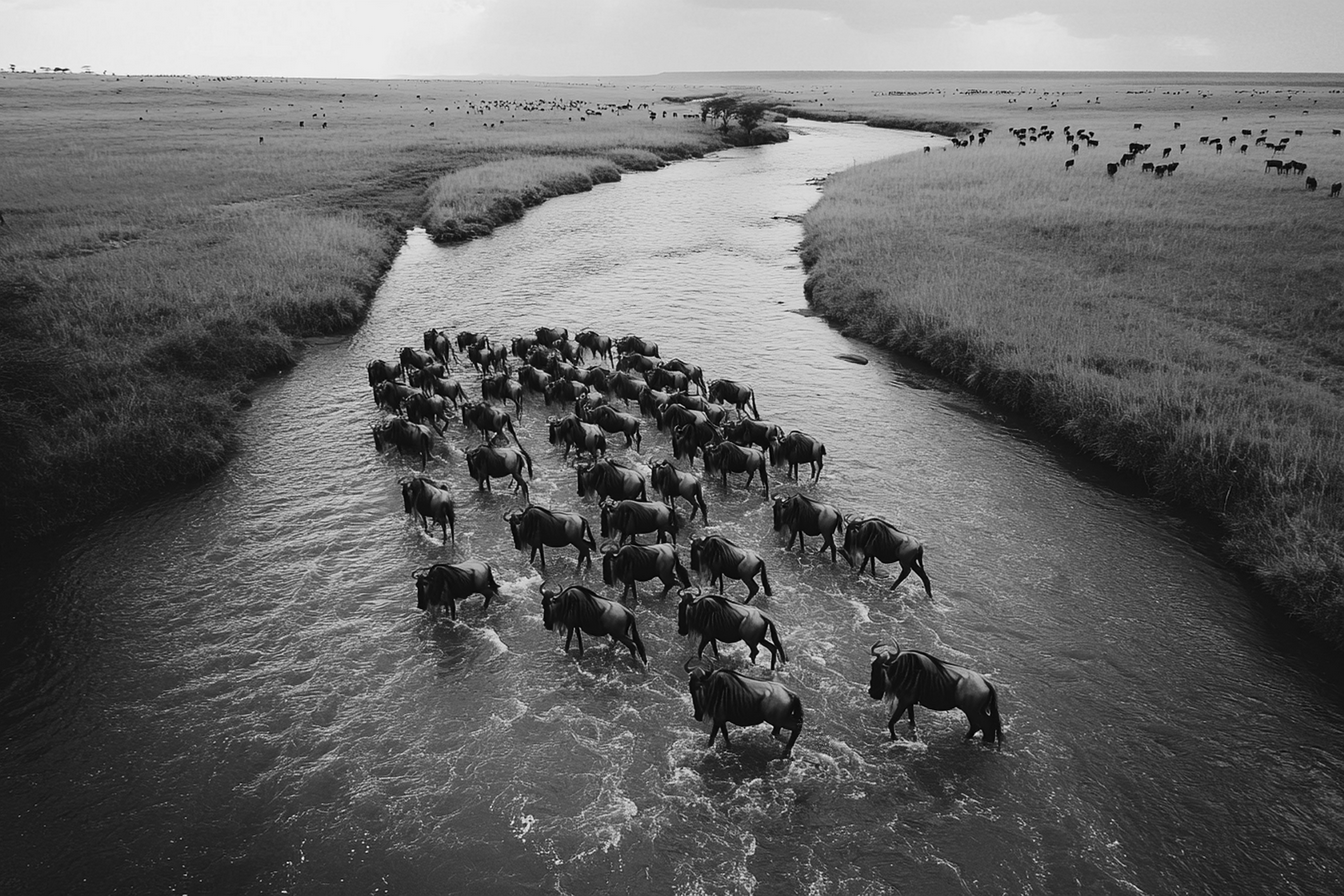 Dramatic Mara River crossing